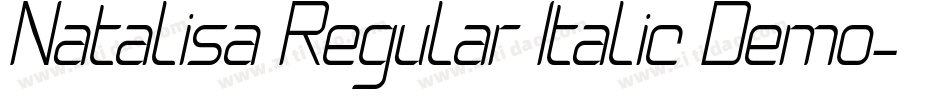 Natalisa Regular Italic Demo字体转换